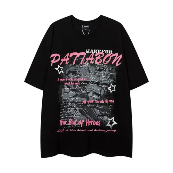 Design Pattabon Butterfly Print Oversized T-Shirt White T-Shirts - 3