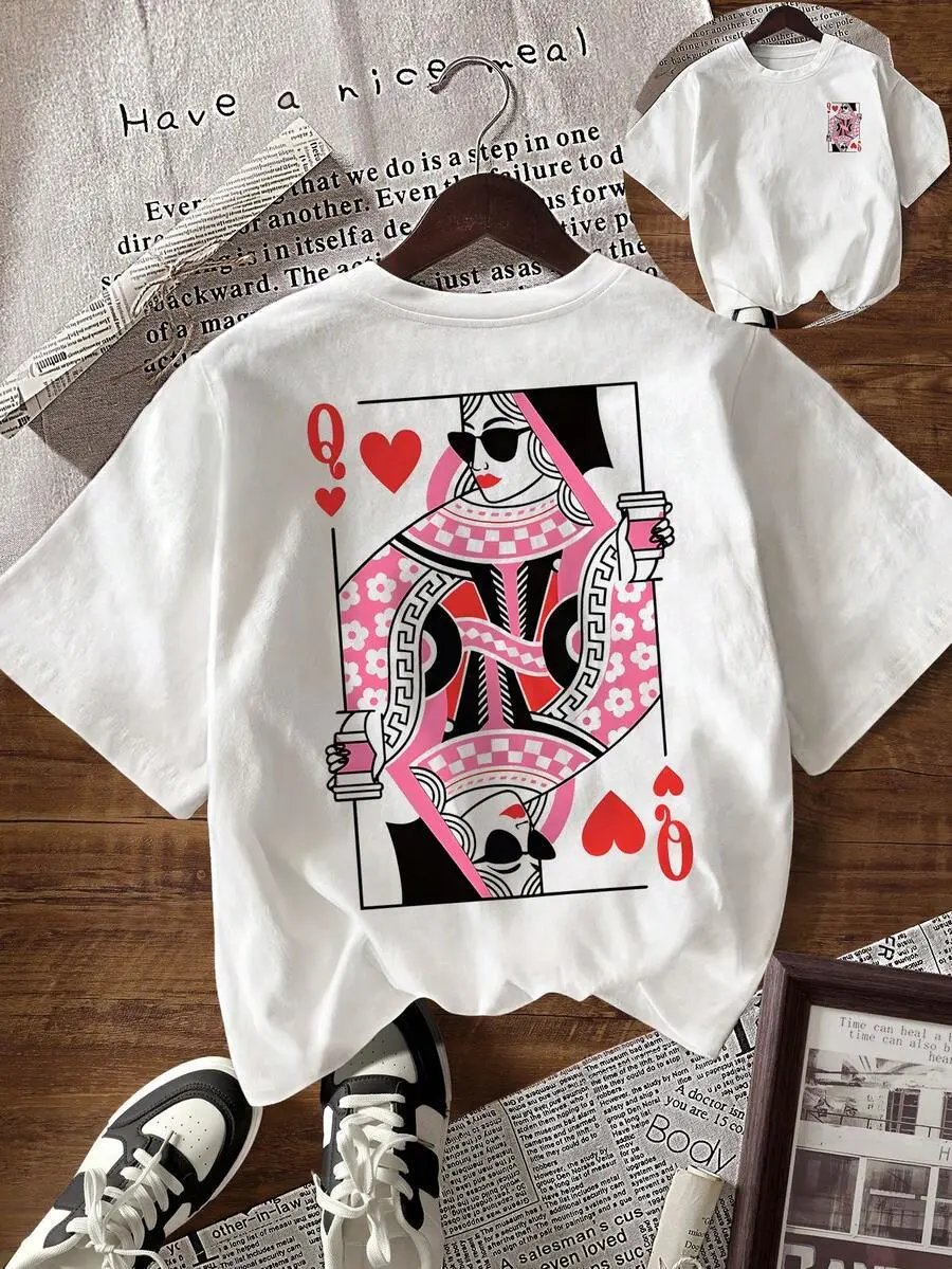 Design Tropical Sunset Graphic T-Shirt Pink - 7