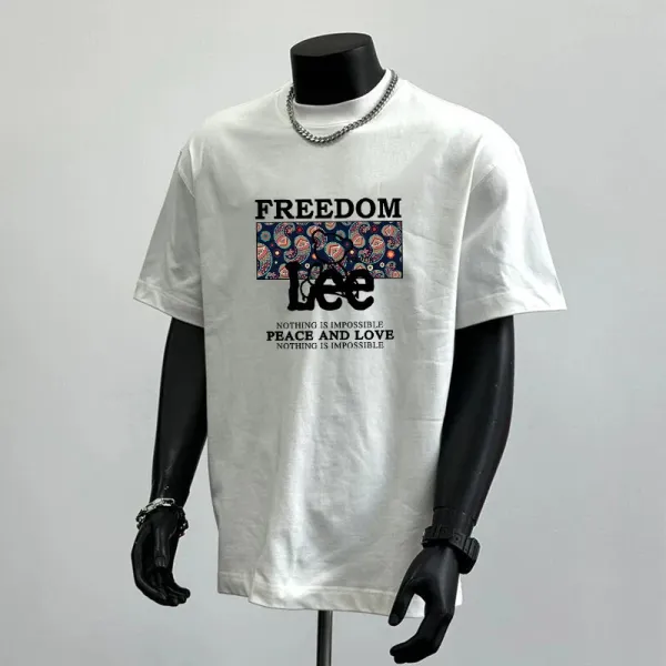 Lee Freedom Graphic T-Shirt White - 3