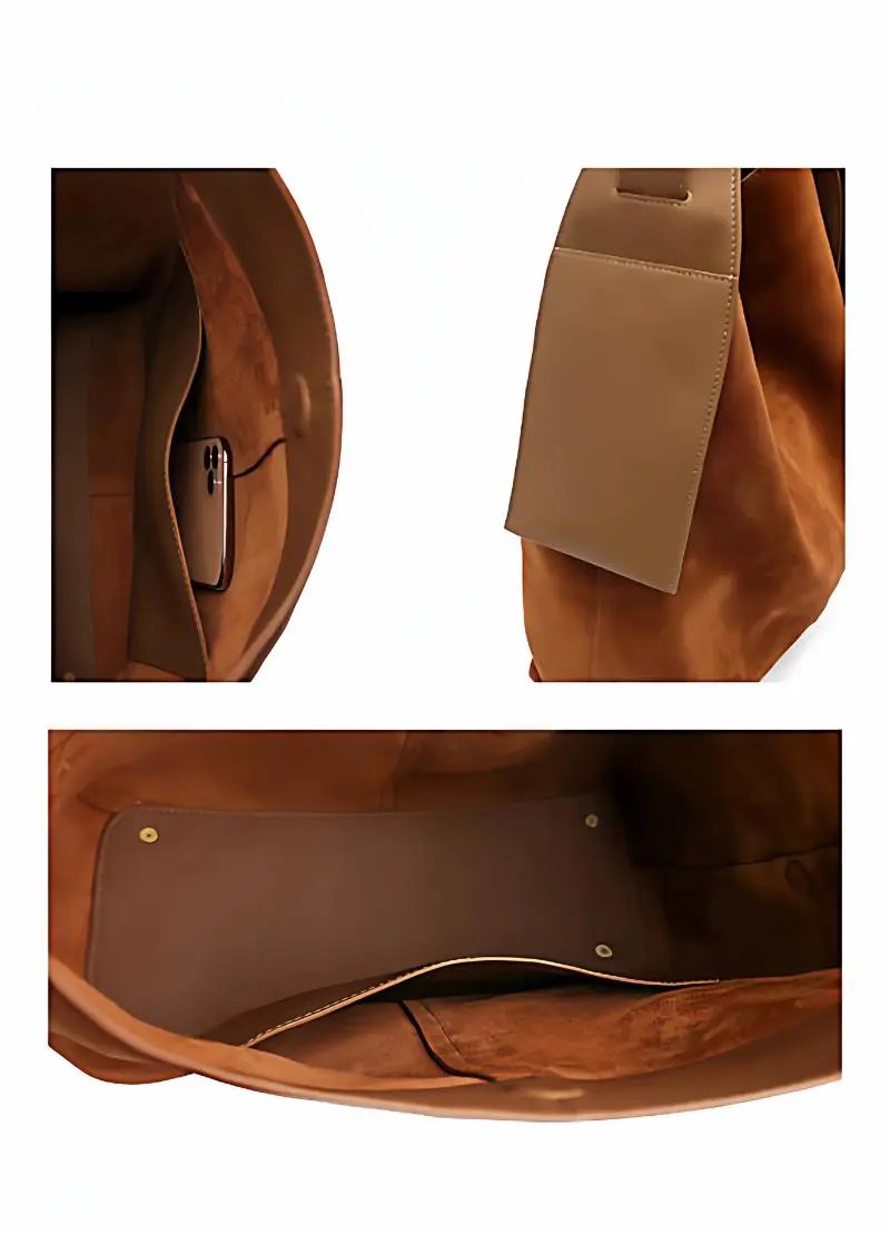 Jacquemus Le Chiquito Suede Brown Hobo Bag - 19