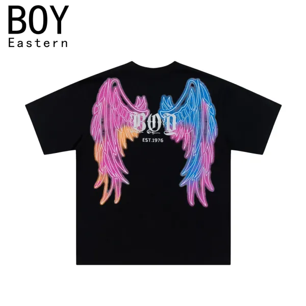Design BOY London Wings Graphic Black T-Shirt T-Shirts - 30