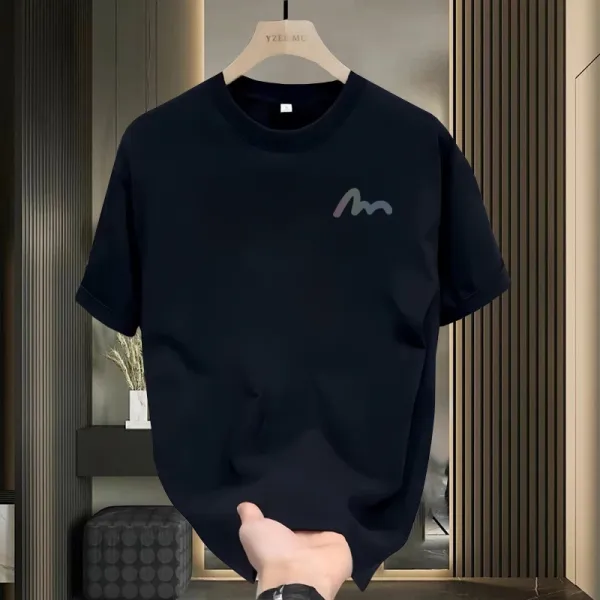Design Minimalist Logo T-Shirt Black - 4