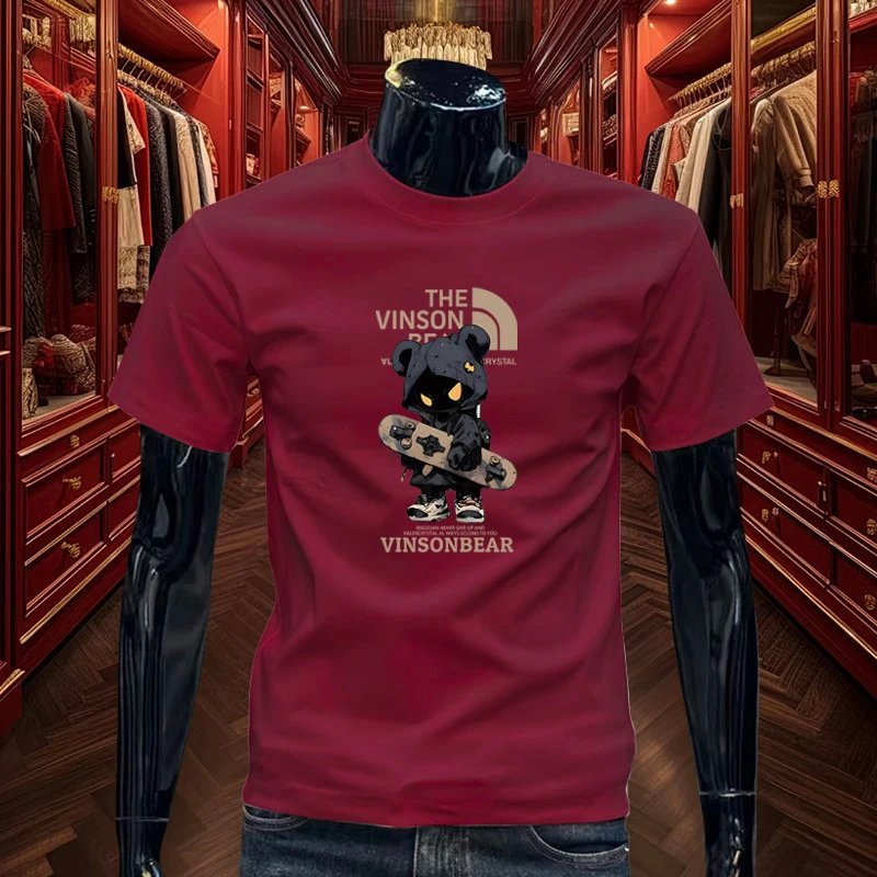 Puma Logo Tee Burgundy T-Shirt - 20