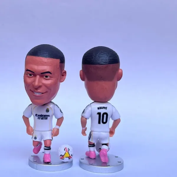 Real Madrid Kylian Mbappé Bobblehead Figure White Pink Accessories - 1