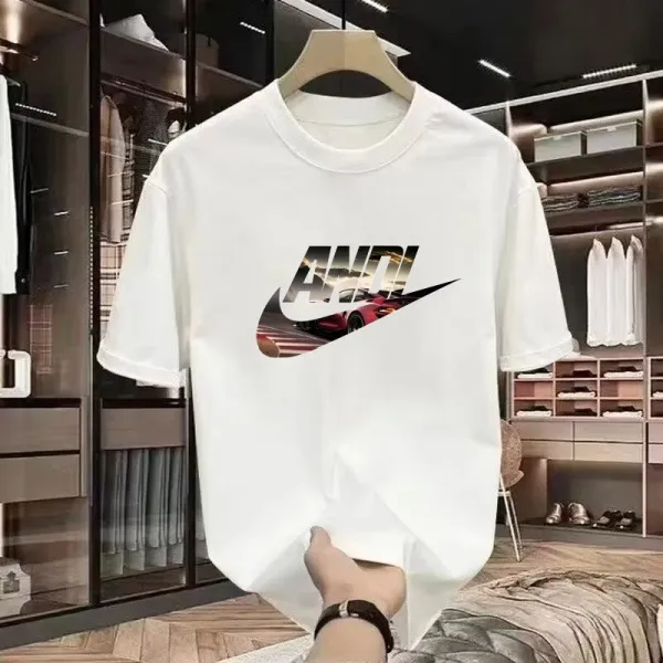 Nike Swoosh Graphic Print White T-Shirt - 13