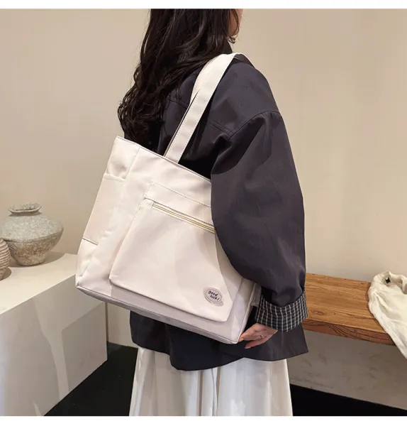 Design Good Luck! Tote Bag Beige Handbag Tote Bag - 27