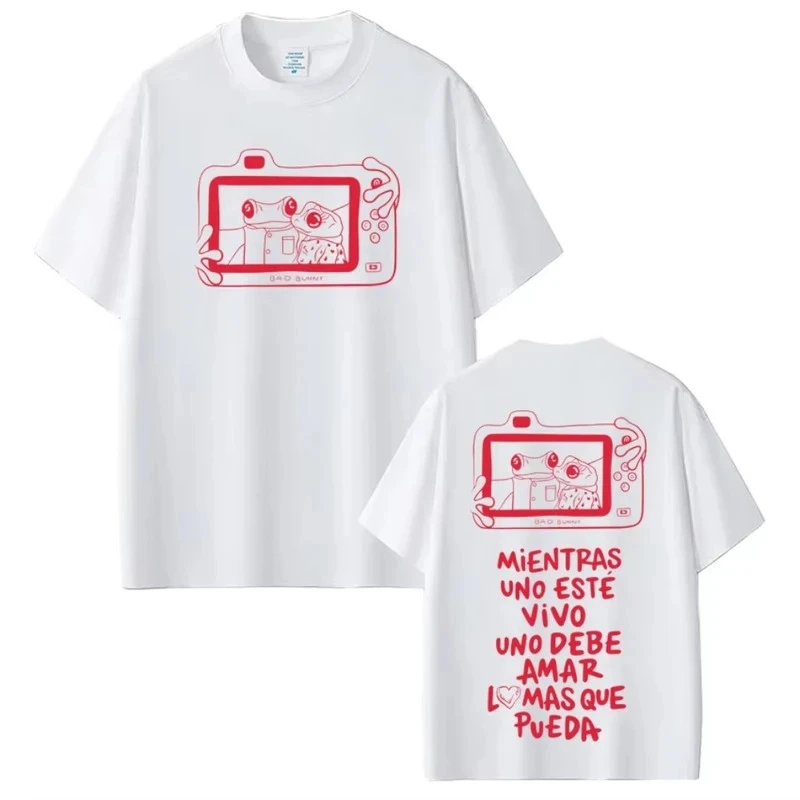 Design Camera Frog Graphic T-Shirt Gray - 8