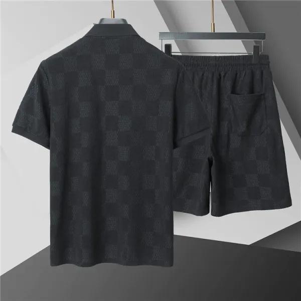 Louis Vuitton Monogram Jacquard Polo and Shorts Set White - 4