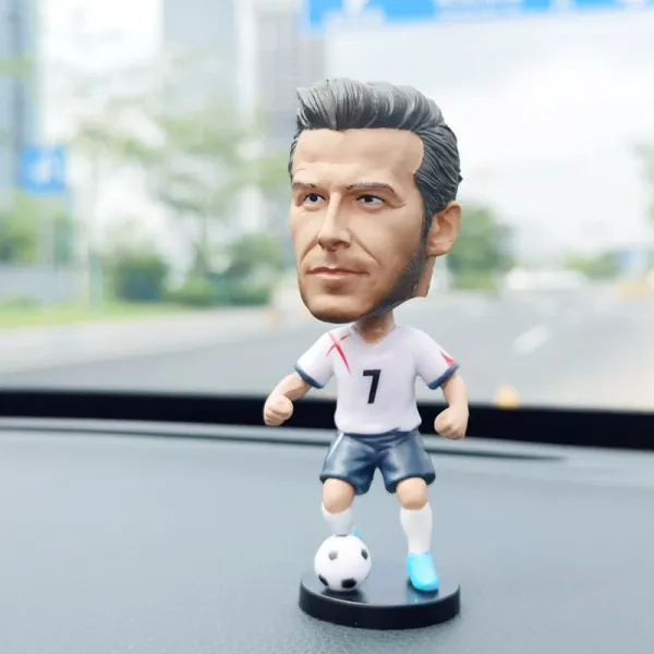 England Football Association David Beckham Bobblehead Figurine White / Blue Accessories - 1