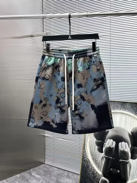 Louis Vuitton Monogram Floral Print Shirt and Shorts Set Black - 4