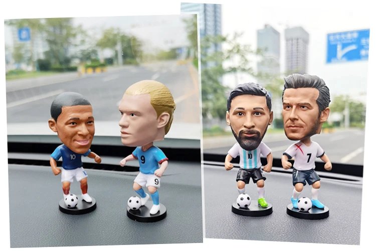 CBF Ronaldinho Bobblehead Figure Yellow / Blue Collectible Accessories - 9
