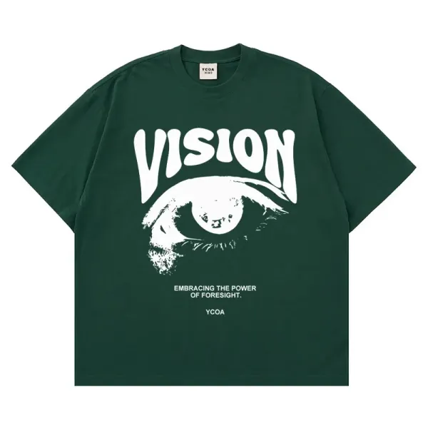 Design YCOA Vision Graphic Tee Forest Green T-Shirt T-Shirts - 17