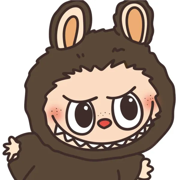 Design Bear Hoodie Brown - 1
