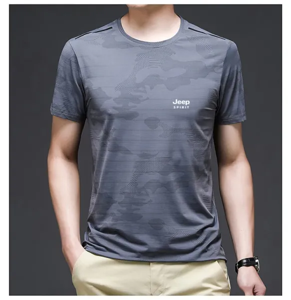Design Jeep Spirit Camo Print Black T-Shirt T-Shirts - 8