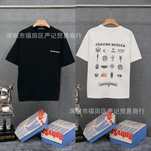 Chrome Hearts American Flag Graphic T-Shirt Black - 20