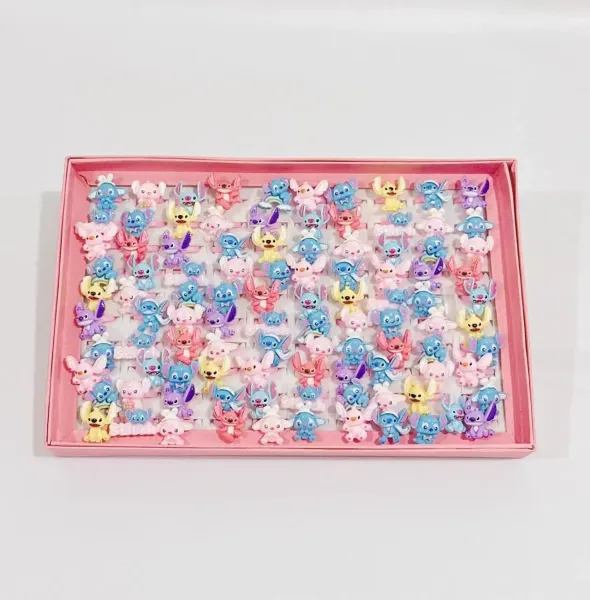 Design Disney Stitch Mini Figure Hair Clips Multicolor Accessories Jewelry - 1