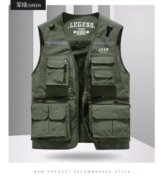 Design Jeep Spirit Legend Utility Vest Beige Vest - 14