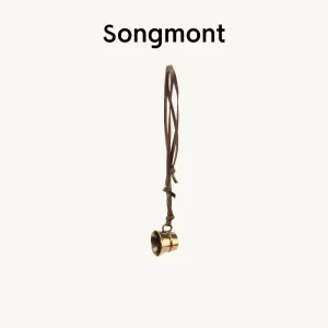 Design Songmont Leather Strap Brass Candle Snuffer Pendant Jewelry