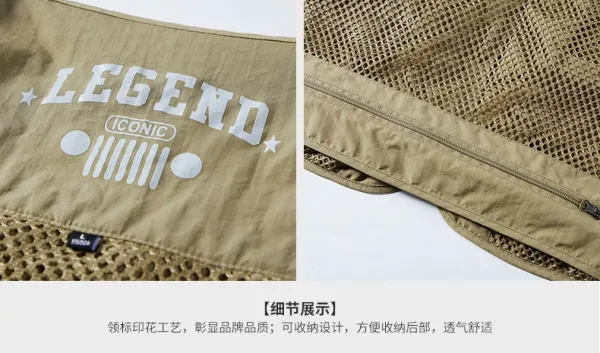 Design Jeep Spirit Legend Utility Vest Beige Vest - 25