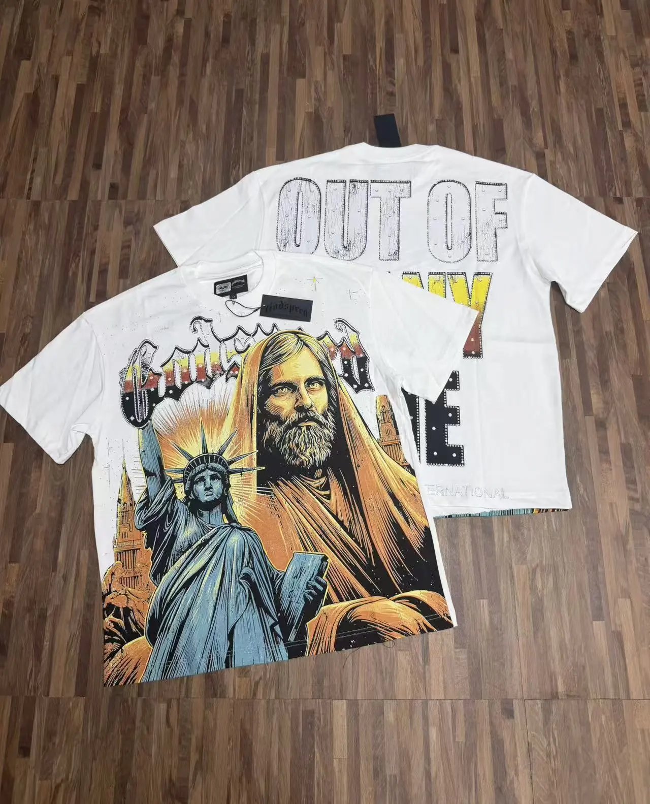 Godspeed Skate Skull Graphic T-Shirt White - 7