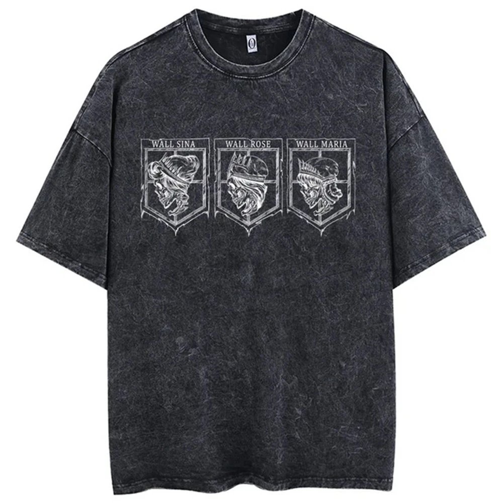 Design Vintage Sketch Print Beige Oversized T-Shirt - 3
