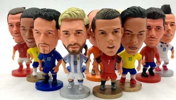 Design Soccervwo Virgil van Dijk Orange Jersey Bobblehead Figure Accessories - 2