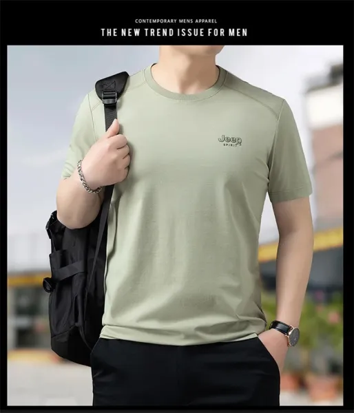 Design Jeep Spirit Classic Black Logo T-Shirt T-Shirts - 2