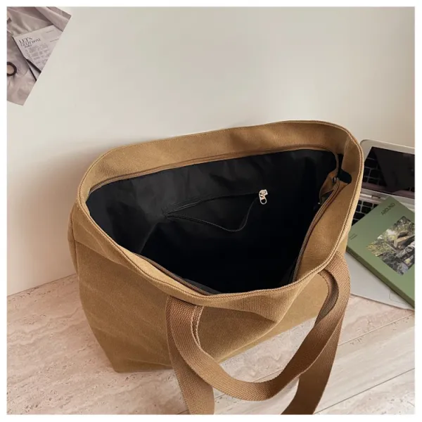 Design Canvas Tote Bag Olive Green Tote Bag - 37