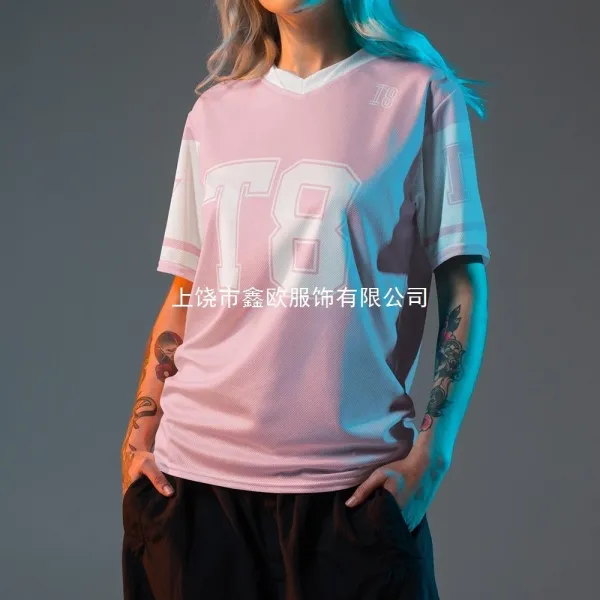 Design Custom Print Red and Black Graphic Text T-Shirt - 8