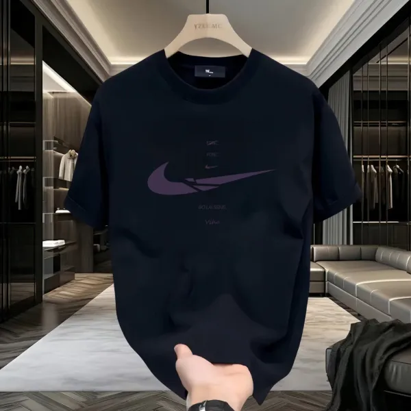 Design Nike Swoosh Graphic Print White T-Shirt T-Shirts - 15