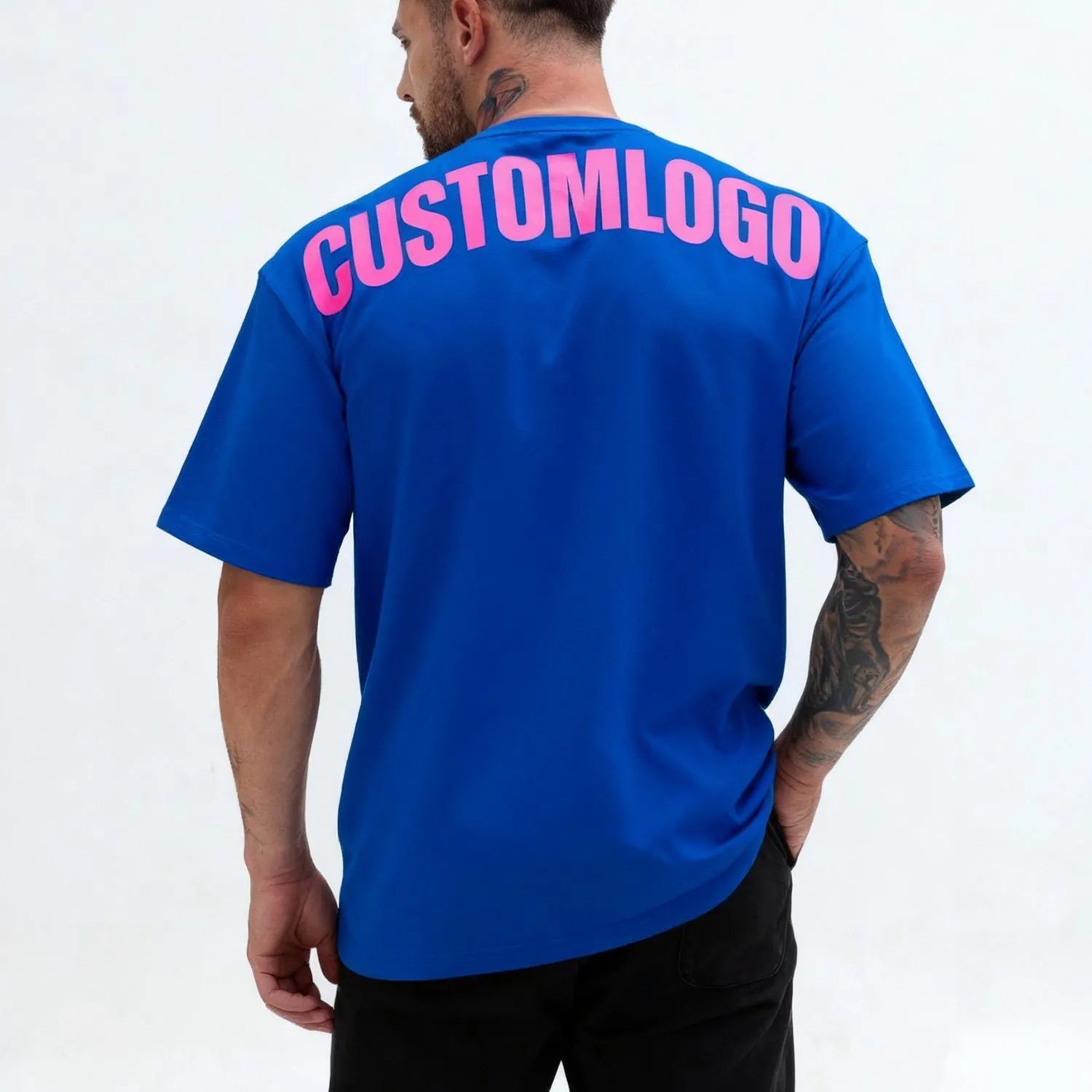 Design Basic Crew Neck Black T-Shirt - 20