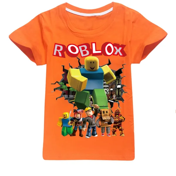 Design Roblox Character Collage Gray T-Shirt T-Shirts - 14
