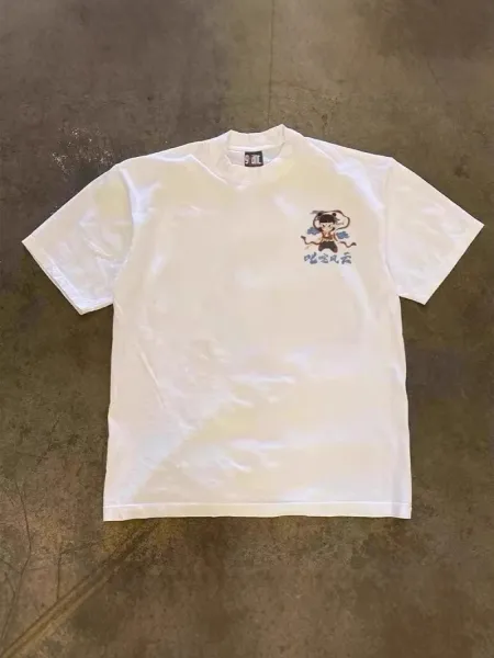 Design Nezha Graphic Print White T-Shirt - 14