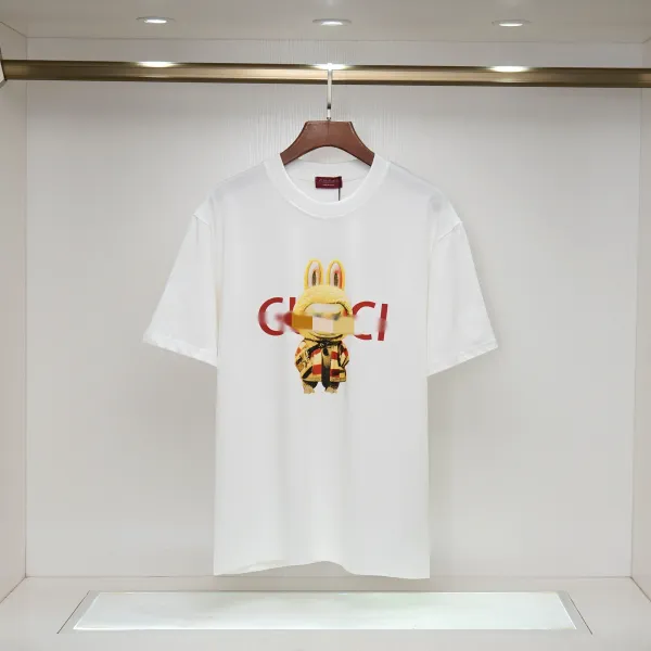 Gucci Crystal-Embellished Logo T-Shirt Red - 9