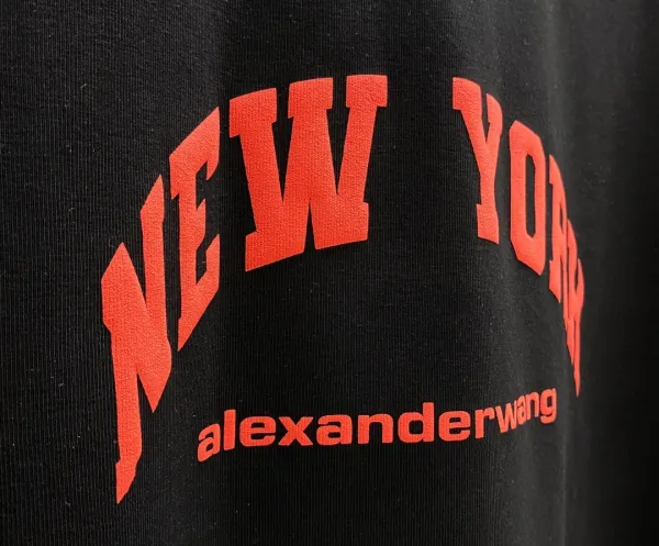 Alexander Wang Graphic Print Black T-Shirt - 34