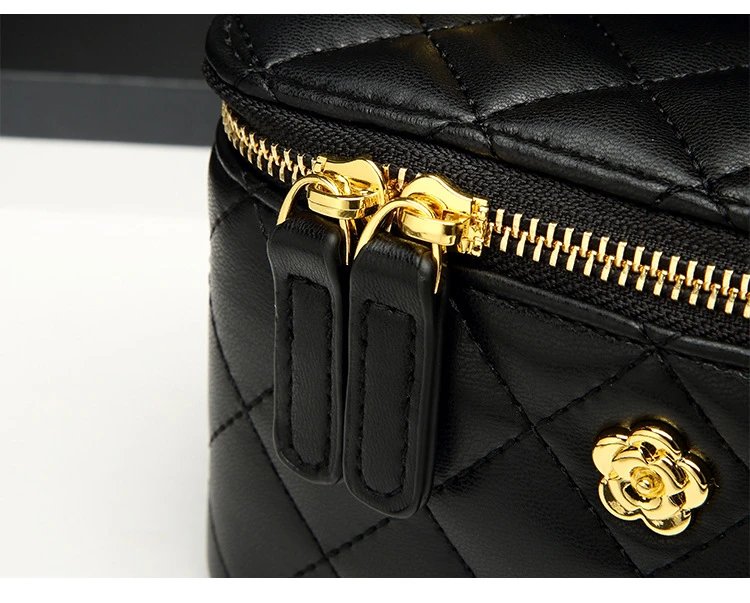 Chanel Coco Handle Black Quilted Leather Chain Handbag - 13