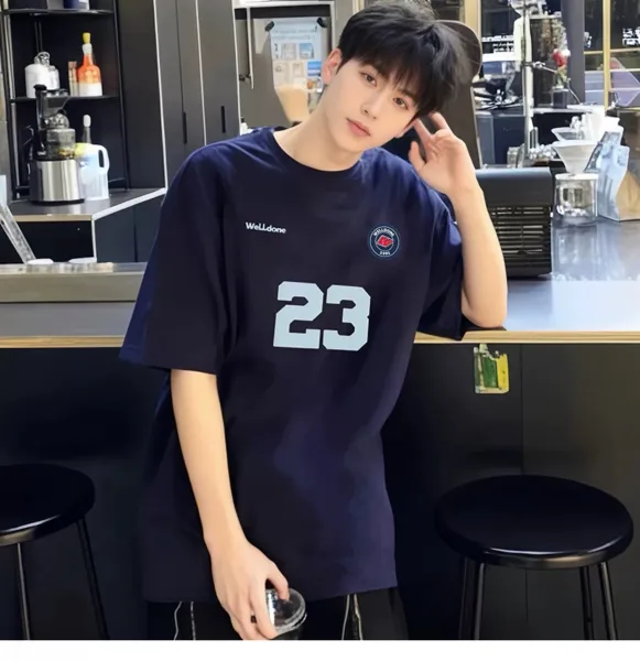 Design WellDone 23 Number Graphic T-Shirt Black T-Shirts - 17