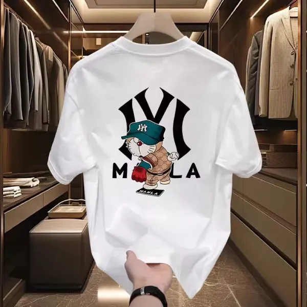 Design Nezha Graphic Print White T-Shirt - 33
