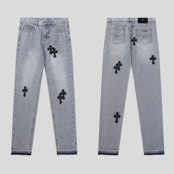 Chrome Hearts Cross Patch Black Jeans - 16