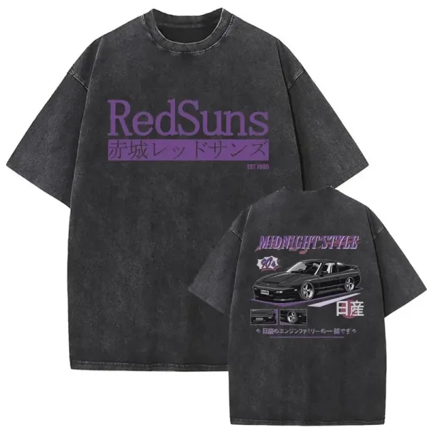 Design RedSuns Midnight Style Nissan Fairlady Z Graphic T-Shirt Tops.t Shirts - 1