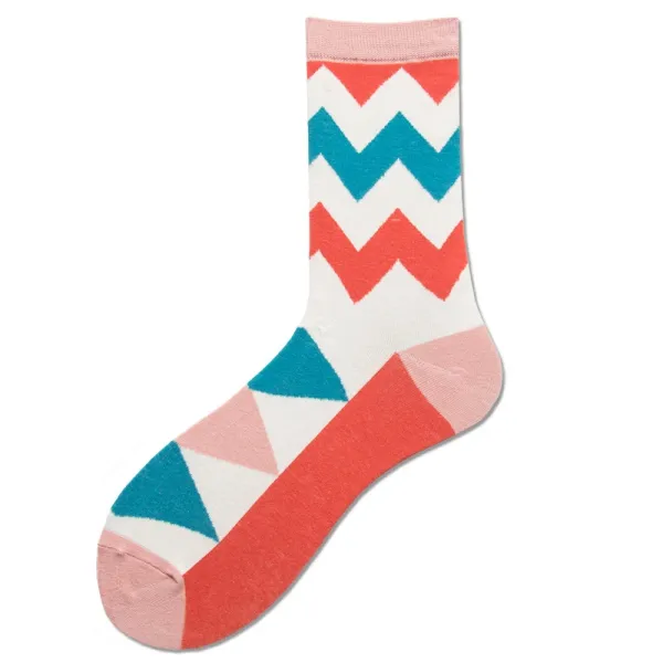 Design Ping Pong Paddle Print Teal Socks - 7