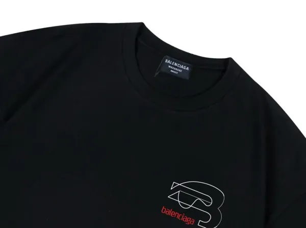 Balenciaga Paris Sunset Graphic T-Shirt Black - 19