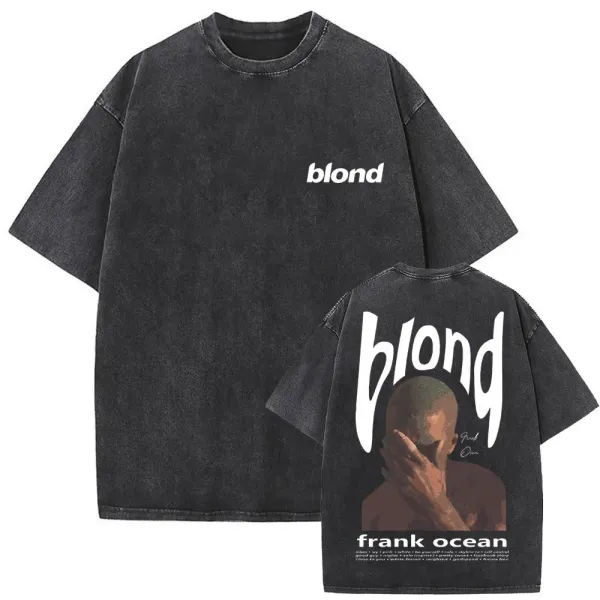 Frank Ocean blond Oversized Acid Wash T-Shirt - 32
