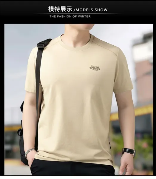 Design Jeep Spirit Classic Black Logo T-Shirt T-Shirts - 21