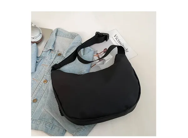 Design Minimalist Black Hobo Crossbody Bag - 41