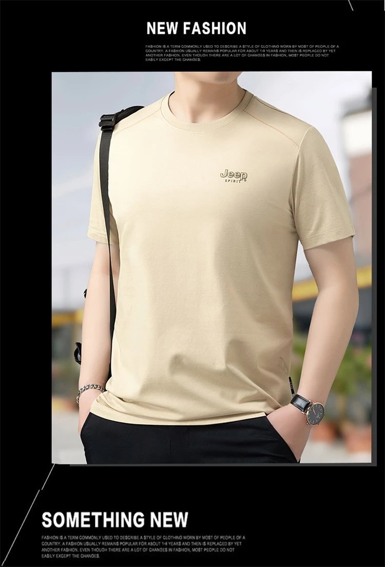 Design Jeep Spirit Classic Black Logo T-Shirt T-Shirts - 24