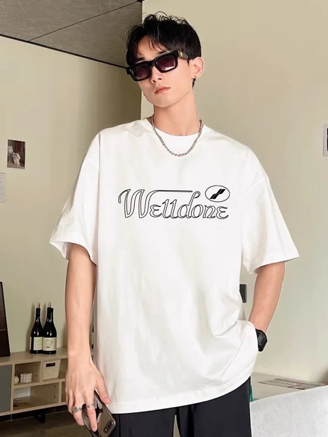 WETIDONE T-Shirts Short-Sleeve Crewneck product detail image 16
