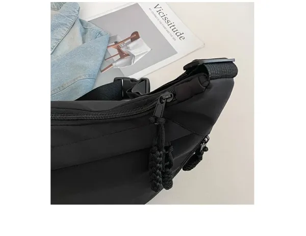 Design Minimalist Black Hobo Crossbody Bag - 42