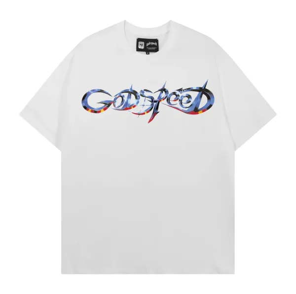 Godspeed Liquid Chrome Logo Black T-Shirt - 3