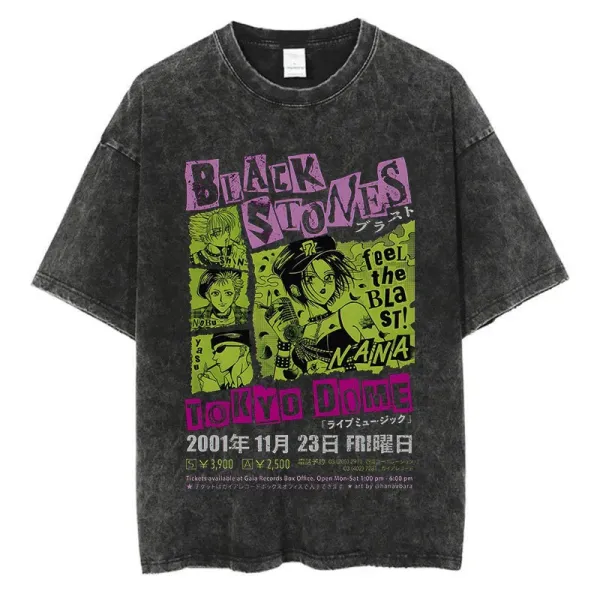 Design Black Stones Tokyo Dome Concert Graphic T-Shirt - 1